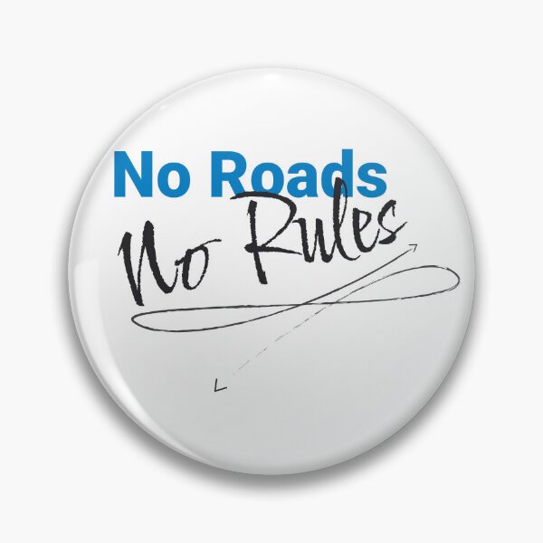 Item preview, No Roads, No Rules - Off-Road Cycling Sticker designed and sold by KarlMast.