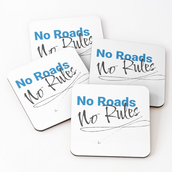 Item preview, No Roads, No Rules - Off-Road Cycling Sticker designed and sold by KarlMast.