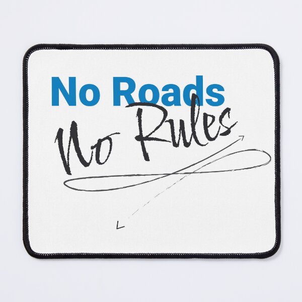 Item preview, No Roads, No Rules - Off-Road Cycling Sticker designed and sold by KarlMast.