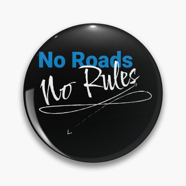 Item preview, No Roads, No Rules - Off-Road Cycling Sticker designed and sold by KarlMast.