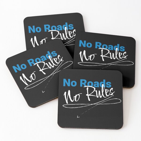 Item preview, No Roads, No Rules - Off-Road Cycling Sticker designed and sold by KarlMast.