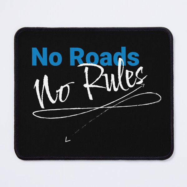 Item preview, No Roads, No Rules - Off-Road Cycling Sticker designed and sold by KarlMast.