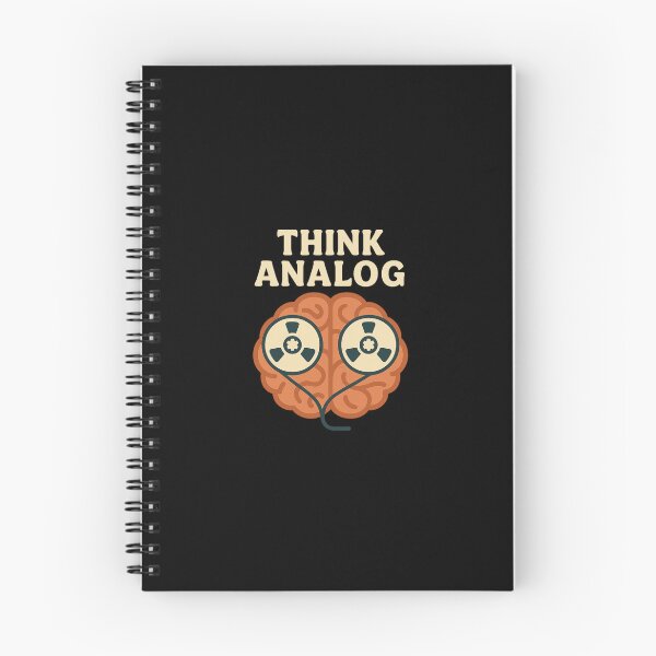 Item preview, Think Analog – Retro Cassette Brain Design with Vintage Tech Aesthetic designed and sold by DJCApparel.