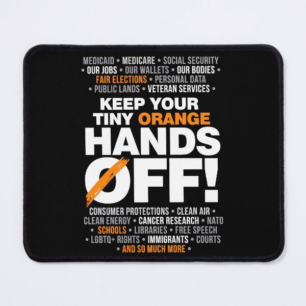 Item preview, Hands Off Protest Sign | Anti Trump Protest designed and sold by MassonCalepon.