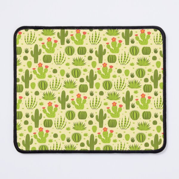 Item preview, pattern with various desert cacti designed and sold by burbura.
