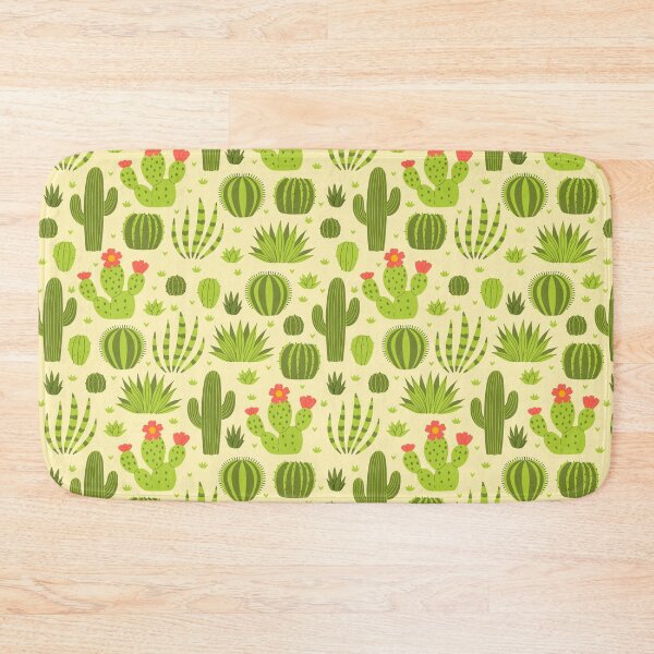 Item preview, pattern with various desert cacti designed and sold by burbura.