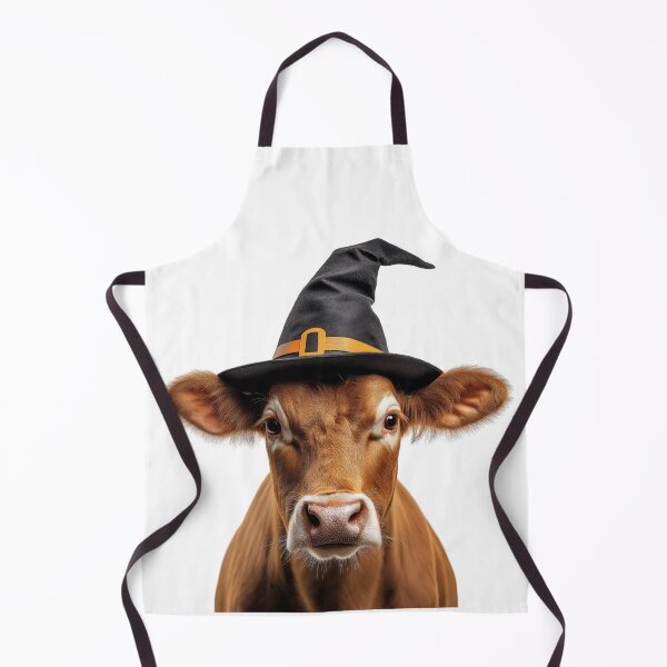 Item preview, Cow Wearing Halloween Witch Hat designed and sold by LazyOwlStore.