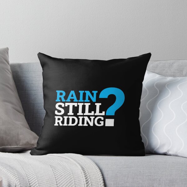 Item preview, Rain? Still Riding. - Motivational Delivery Rider Sticker_White designed and sold by KarlMast.
