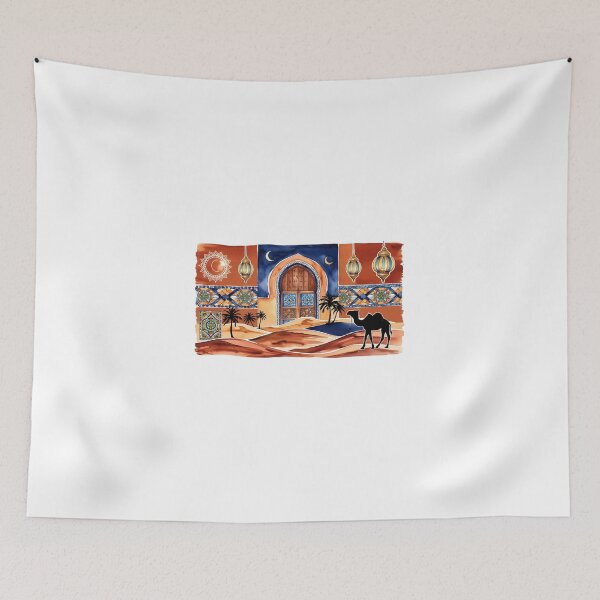 Item preview, Marrakech Watercolor Design – Arabic Culture and the Moroccan Desert designed and sold by StormArte.