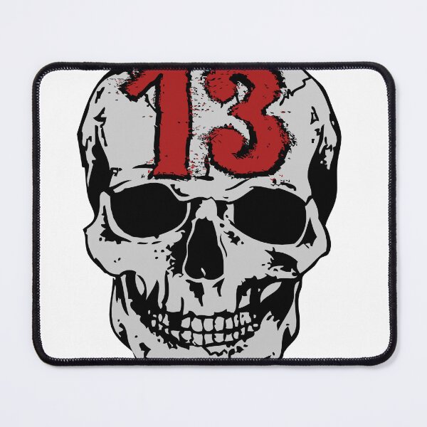 Item preview, skull 13 number skull halloween designed and sold by Achille3777.