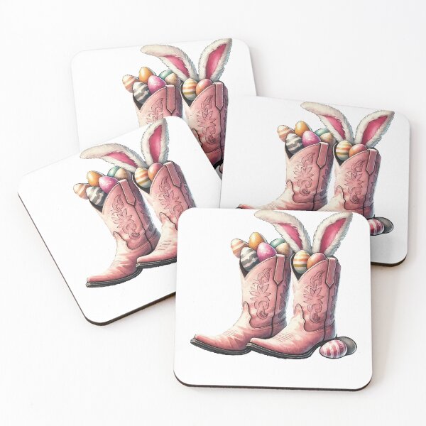 Item preview, Easter Cowboy Boots With Eggs Retro designed and sold by LuminOrb.
