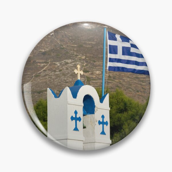 Item preview, Belfry and flag of Greece designed and sold by Parafull.