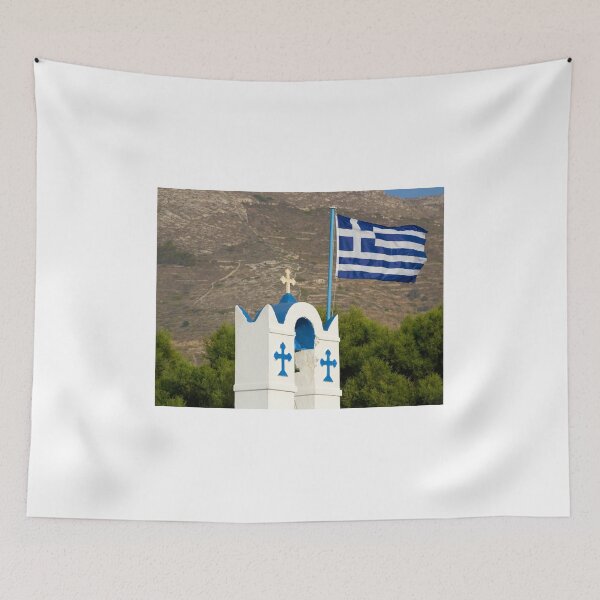 Item preview, Belfry and flag of Greece designed and sold by Parafull.