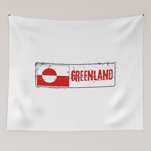 Item preview, Greenland Flag designed and sold by jeshands.