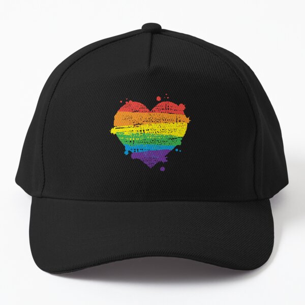Aperçu de l'œuvre Motif cœur arc-en-ciel coloré LGBTQIA en détresse créée et vendue par Jdawnink.