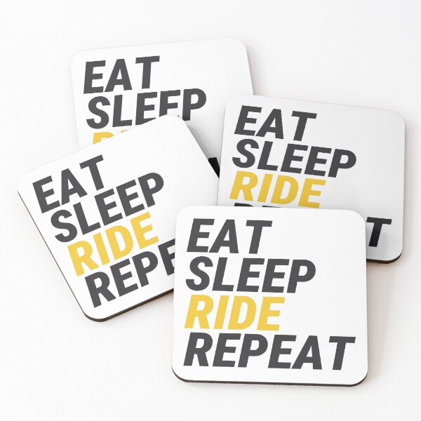 Item preview, Eat Sleep Ride Repeat - Cycling Lifestyle Sticker designed and sold by KarlMast.
