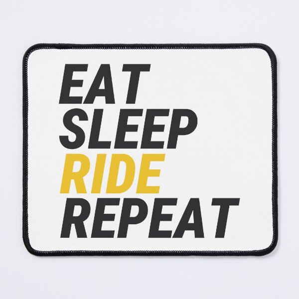 Item preview, Eat Sleep Ride Repeat - Cycling Lifestyle Sticker designed and sold by KarlMast.