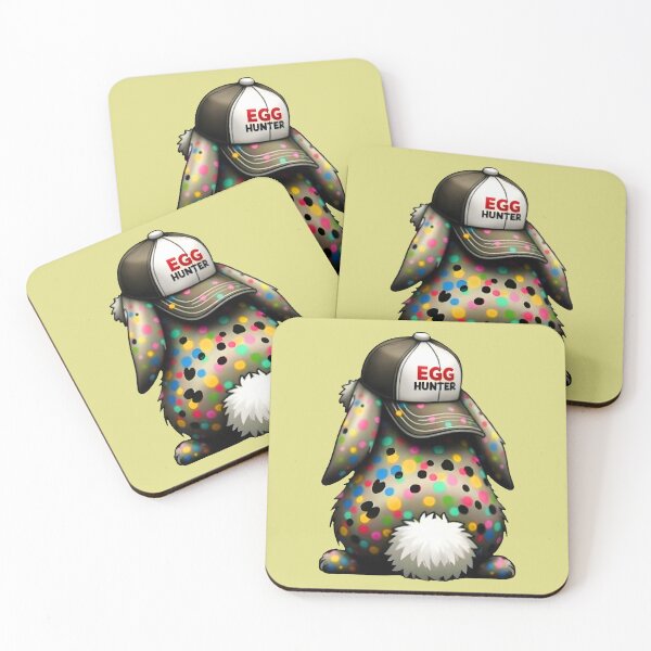 Item preview, Colorful Egg Hunter Bunny – Funny Easter Rabbit in Cap designed and sold by Aredbox.