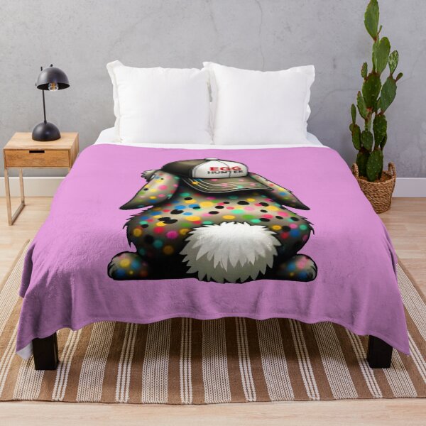 Item preview, Colorful Egg Hunter Bunny – Funny Easter Rabbit in Cap designed and sold by Aredbox.