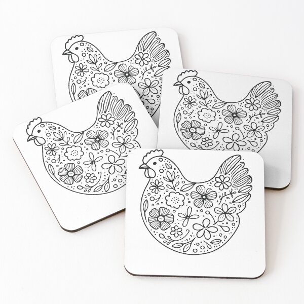 Item preview, Easter Chicken Lovers Floral Cottagecore designed and sold by LuminOrb.