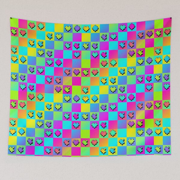Item preview, Colorful Puzzle Checkers designed and sold by Tiggy-Twiggy.