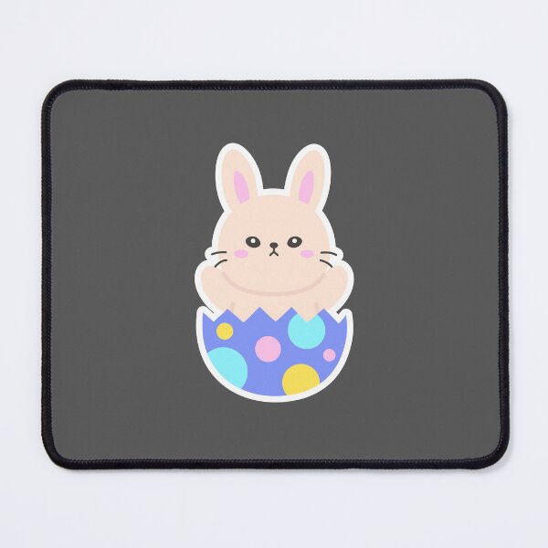 Item preview, Kawaii Bunny Popping Out of Easter Egg – Cute Pastel Sticker designed and sold by BubiStudio.
