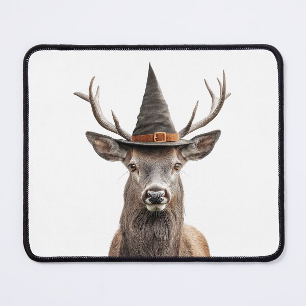 Item preview, Deer Wearing Halloween Witch Hat designed and sold by LazyOwlStore.