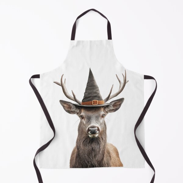 Item preview, Deer Wearing Halloween Witch Hat designed and sold by LazyOwlStore.