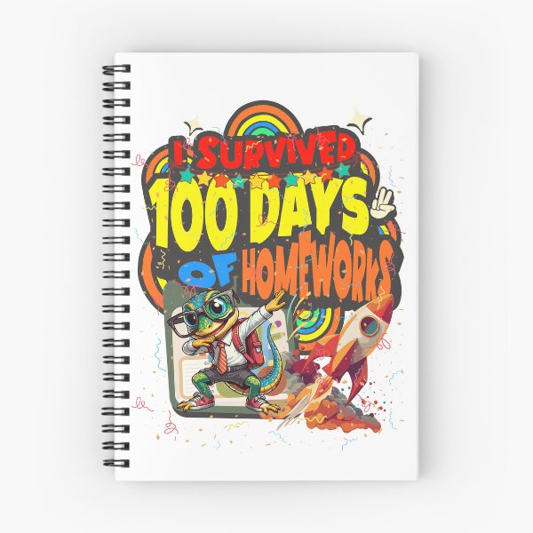 Item preview, I survived 100 Days Of Homeworks : Chameleon designed and sold by Eksama Design.