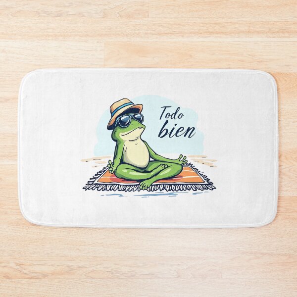 Item preview, “All is well” t-shirt with a Zen frog – calm and fun design designed and sold by StormArte.