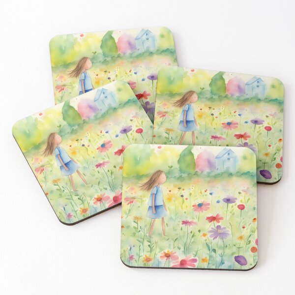 Item preview, Child on Summer Meadow designed and sold by CalmnessbyChoice.