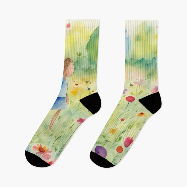 Item preview, Child on Summer Meadow designed and sold by CalmnessbyChoice.