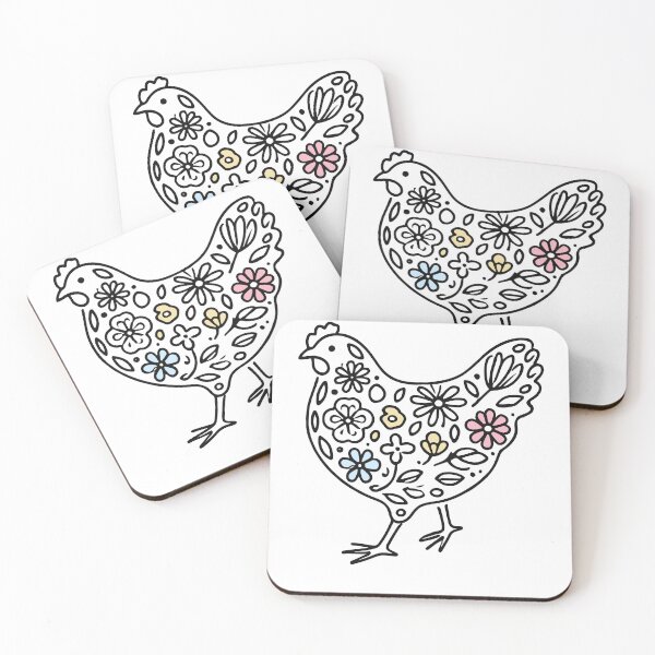 Item preview, Easter Chicken With Flowers Vintage Chicken Design designed and sold by LuminOrb.