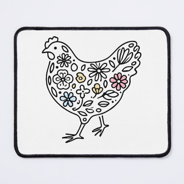 Item preview, Easter Chicken With Flowers Vintage Chicken Design designed and sold by LuminOrb.