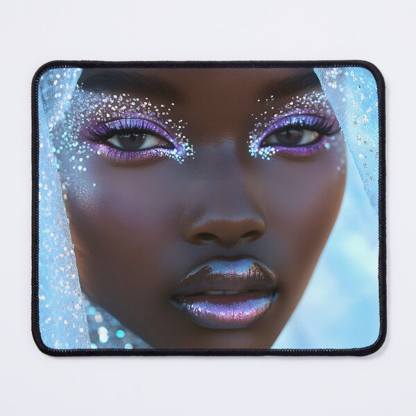 Item preview, Ethereal Beauty in Sparkling Blue Veil Portrait designed and sold by Artessie.