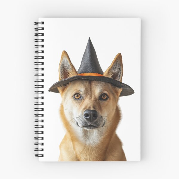 Item preview, Dingo Wearing Halloween Witch Hat designed and sold by LazyOwlStore.