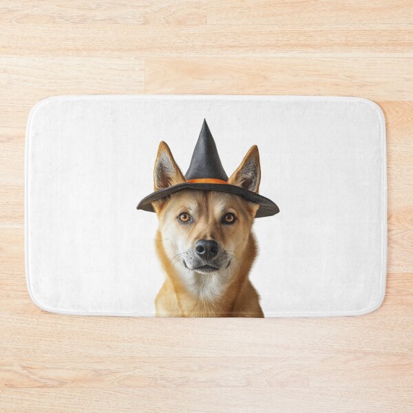 Item preview, Dingo Wearing Halloween Witch Hat designed and sold by LazyOwlStore.