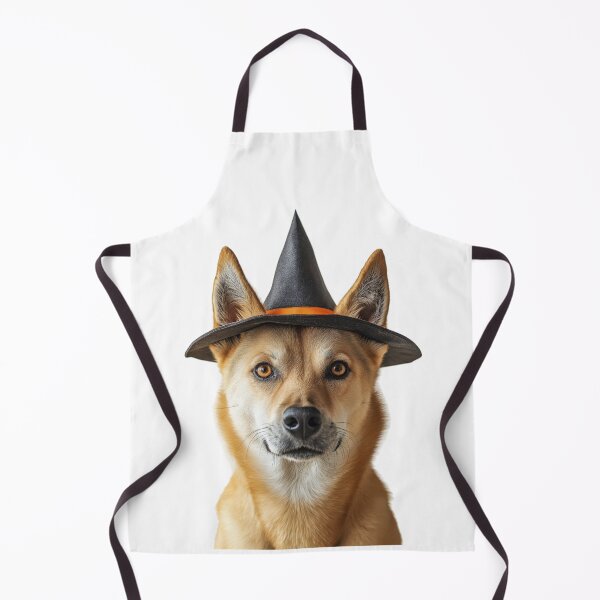 Item preview, Dingo Wearing Halloween Witch Hat designed and sold by LazyOwlStore.