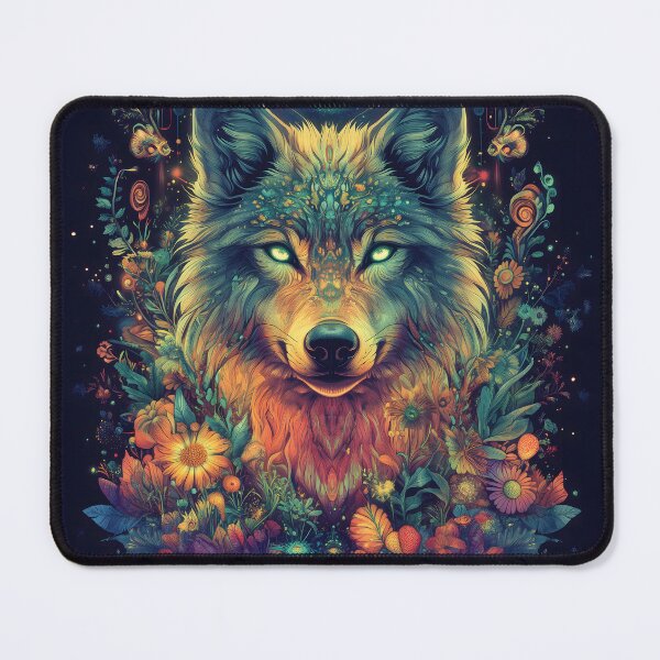 Item preview, Psychedelic Wolf designed and sold by LifmusGoDesigns.