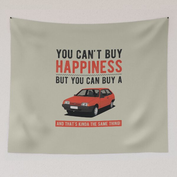 Item preview, You can't buy Happiness, but you can buy a Lada Samara, and that's kinda the same thing. designed and sold by knappidesign.