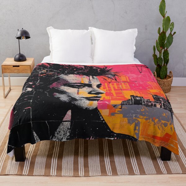 Item preview, Urban Echoes: A Punk Portrait in Cityscape designed and sold by REPTISLAV.