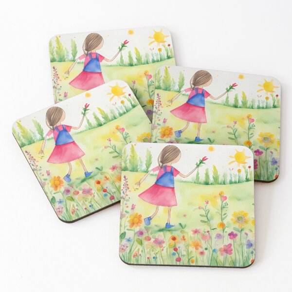 Item preview, Happy Child in Meadow designed and sold by CalmnessbyChoice.