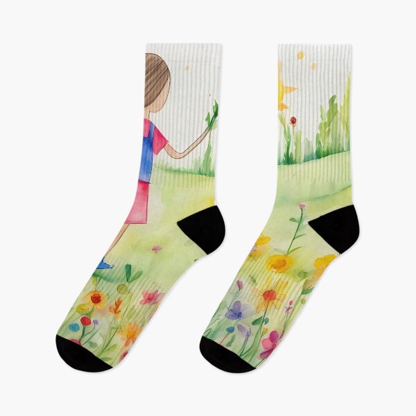 Item preview, Happy Child in Meadow designed and sold by CalmnessbyChoice.