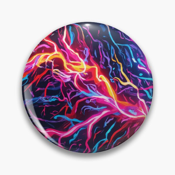 Item preview, Electric Bloom: A Vibrant Neural Network Abstract designed and sold by REPTISLAV.
