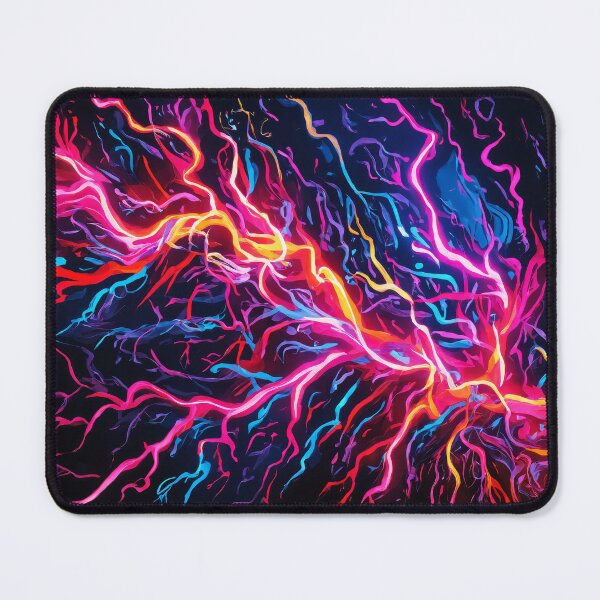 Item preview, Electric Bloom: A Vibrant Neural Network Abstract designed and sold by REPTISLAV.