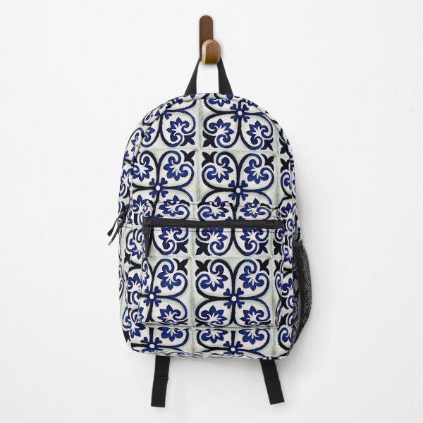 Item preview, Fleur Cross in Indigo Bloom designed and sold by Hadamundo.