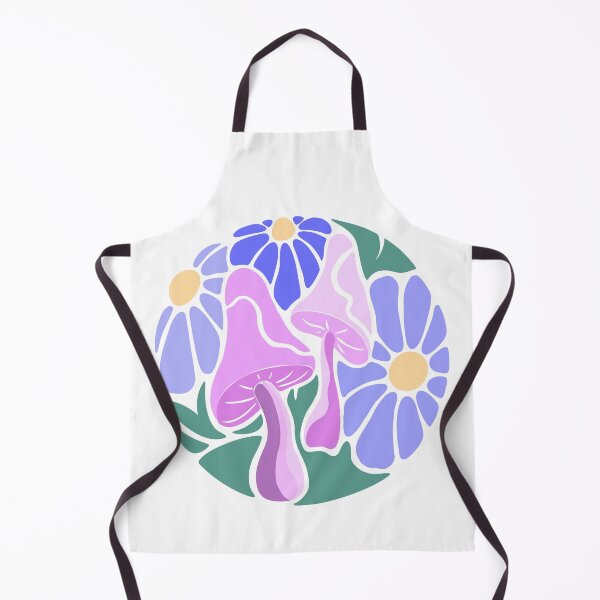 Item preview, Magic garden mushroom with daisy flowers retro style festival designed and sold by interico88.