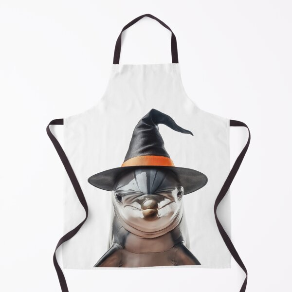 Item preview, Dolphin Wearing Halloween Witch Hat designed and sold by LazyOwlStore.