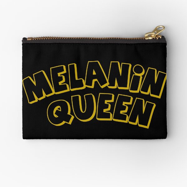 Melanin Queen Shirt- Great Gift for Women, Youth, Student Zipper Pouch