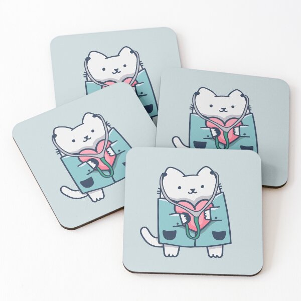 Item preview, Cat cardiology design for medical doctors designed and sold by kostolom3000.